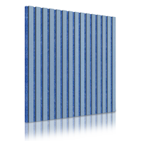 Panneau acoustique en bois Akupanel avec dos en feutre polyester 600*2400mm, taille personnalisée, panneau absorbant le son