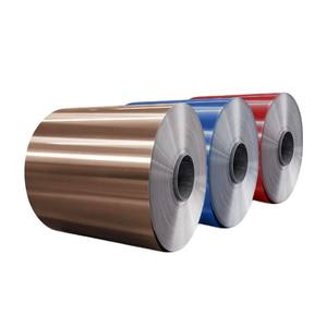 Bobinas de acero recubiertas de Color AiSi resistentes al desgaste certificadas BIS Muestra gratis PPGI arrugado en relieve PPGL para soldadura y corte - Product Image 1