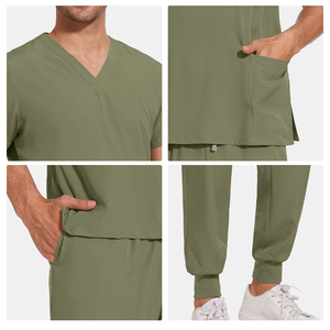 Breathable Hot Sell Female Nursing Medical Staff <strong>Scrubs</strong> Sets Doctor <strong>Clothes</strong> Medical <strong>Scrubs</strong> <strong>Clothes</strong> <strong>Scrubs</strong> for Both Women and Men - Product Image 2