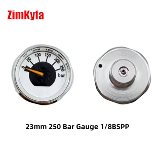 Manomètre de pression d'air miniature Zimakyfa 1/8BSPP 250bar/300bar/350bar, régulateur de gaz en cuivre pour Tr21-4 - Product Image 3