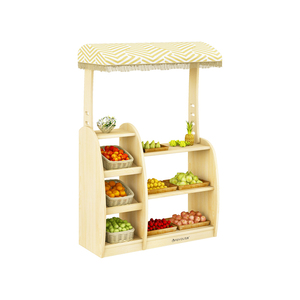 Meubles de maternelle en bois, armoire de jeu de rôle pour tout-petits - Product Image 4