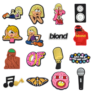 New Star Clog Rubber <span class=keywords><strong>IGOR</strong></span> Singer Rock Music Charm Pulsera PVC Accesorios para zapatos para mujeres con Lizzie Shoe Charms para Fen Clog - Product Image 1