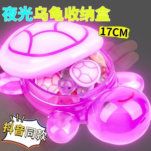 <span class=keywords><strong>Figurine</strong></span> en résine de petite tortue de dessin animé, luminescente dans le noir, à rebond lent, à pincer, jouet assorti en sachet surprise - Product Image 4