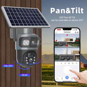 Eseecloud 3屏<span class=keywords><strong>2</strong></span>镜头4g无线太阳能电池板低功率PTZ摄像机4k闭路电视户外安全4g sim卡太阳能摄像机 - Product Image 3