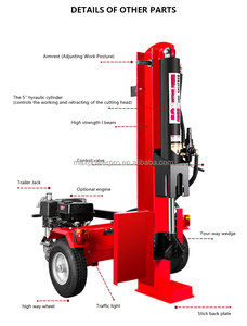 Macchina idraulica frazionatrice per tronchi Max Force 40T segatura per legna da ardere processatore 15HP benzina Log Splitter - Product Image 6