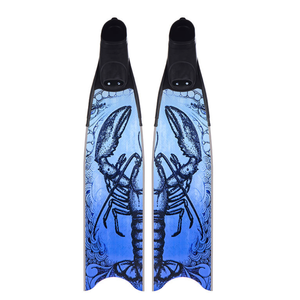 KUBO 100% fibra de carbono pesca submarina Spear Fish buceo hoja de carbono <span class=keywords><strong>aletas</strong></span> de apnea buceo y natación <span class=keywords><strong>aletas</strong></span> <span class=keywords><strong>largas</strong></span> con bolsillo para el pie - Product Image 2