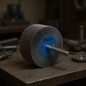 Disque à lamelles abrasif Ttake 40x30 mm, grain 60, tige de 6 mm pour le meulage du métal - Product Image 3