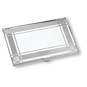 Porte-cartes Marvin personnalisable avec logo, en cuir de vachette véritable, grande taille, durable, en aluminium et PU - Product Image 1