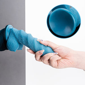 Nuovo stile più popolare blu strano non ovvio pene <span class=keywords><strong>Dildo</strong></span> realistico in Silicone morbido Base <span class=keywords><strong>Dildo</strong></span> - Product Image 3