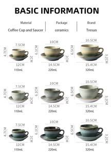 Ventes chaudes, tasse à café en céramique de style européen moderne, 320 ml, tasses à thé en porcelaine, tasse à lait en céramique - Product Image 6