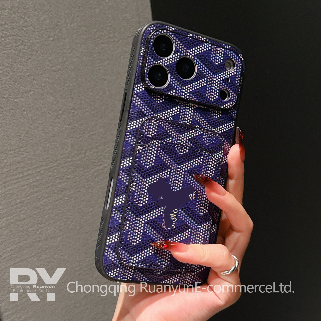 Couverture complète de fente pour carte Purple Tooth Edge