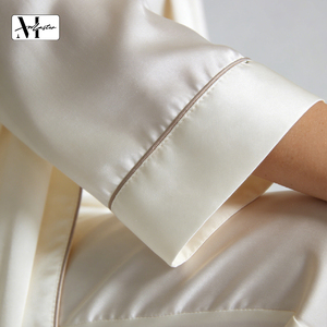 Camicia da Notte Lunga in Seta di Gelso per Donne, Morbida, Sexy ed Elegante, Abito da Notte in Seta Personalizzato, Abbigliamento da Casa per Signore - Product Image 3