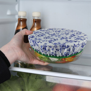 Dish Cover Set 3 Pcs Reusable Cloth Bowl Covers Round Stackable Kitchen Freshness Preservation American Style - Product Image 4