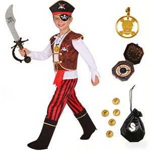 Nuevo Disfraz de Pirata para Niños, Top Ventas de Halloween, para Cosplay y Actuaciones en Salones de Baile - Product Image 1