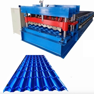 Machine <span class=keywords><strong>de</strong></span> profilage <span class=keywords><strong>de</strong></span> tôles pour tuiles émaillées et panneaux <span class=keywords><strong>de</strong></span> <span class=keywords><strong>toiture</strong></span> métalliques, moteur pour acier coloré - Product Image 2
