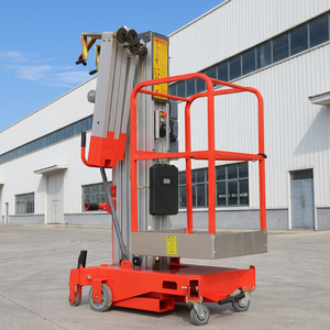 Elevador de Mástil Vertical Eléctrico Portátil KCCL, 12 m de Altura Máxima, Construcción de Aleación de Aluminio, Capacidad de 125 kg, para Obras de Construcción - Product Image 2