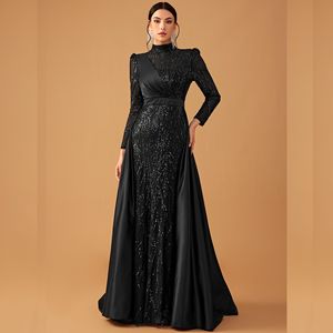 Nuovo Abito da Sera Elegante con Paillettes a Maniche Lunghe per Donna, Vestito da Cerimonia per Sposa e Occasioni Casual - Product Image 5