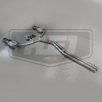 Sistema de Escape Catback de Alto Rendimiento Estilo RS para Audi A6/A7 C8 3.0T, Acero Inoxidable 304, Válvula Electrónica con Control Remoto