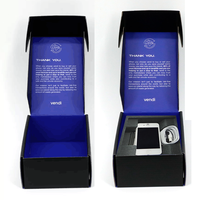Boîte de téléphone portable en carton noir Recyclable électronique grand public boîte de produits créatifs pour produits