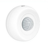 Détecteur de mouvement PIR Wi-Fi intelligent Tuya à montage au plafond, portée de détection de 10 m, stroboscope