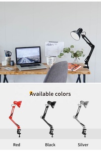 SML có thể gập lại đèn <span class=keywords><strong>Led</strong></span> cạnh giường ngủ đèn bàn với kẹp kẹp Đèn bàn cho phòng ngủ đọc sách trang trí phòng khách - Product Image 2