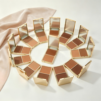 OEM Duo Bronzer Tan Langdurige Poeder Crème Bronzer Palette Private Label Vegan Blush Custom Blush Gezichtsmake-up Contour Palette