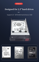 Plateau de disque dur SATA/SAS à échange à chaud pour rack de serveur de 2,5 pouces, achat en septembre