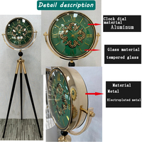 Reloj de Cuarzo de Pie con Diseño Moderno y Elegante, con Pantalla Digital, Decoración para el Hogar, para Sala de Estar