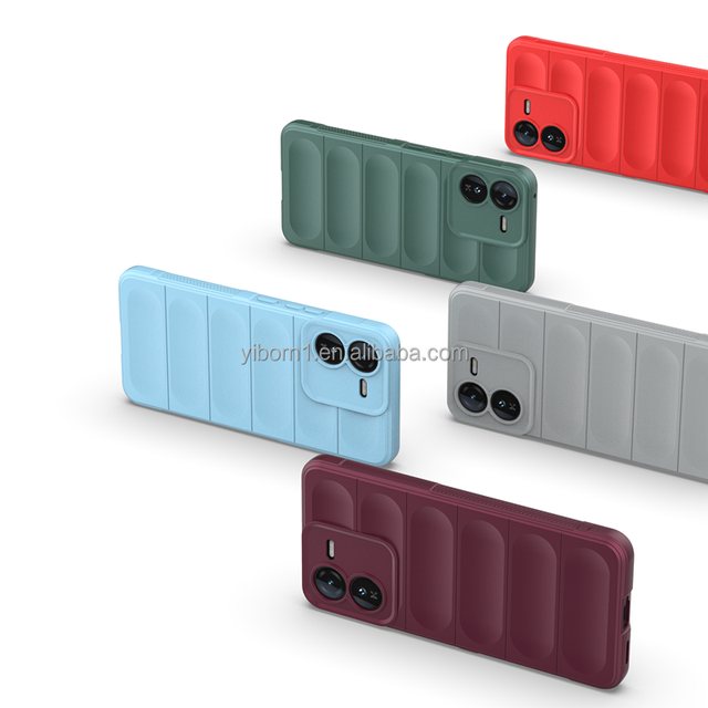 Slim Full Body TPU Case with Bar Design Shock & Scratch Resistant Soft Inner Fiber Flocking for Vivo IQOO Z9 5G
