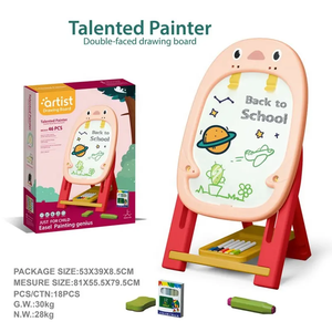 2022 Neuankömmlinge doppelseitiges Zeichenbrett Kinder Lernspiel zeug magnetisches Schreib brett Spielzeug - Product Image 5