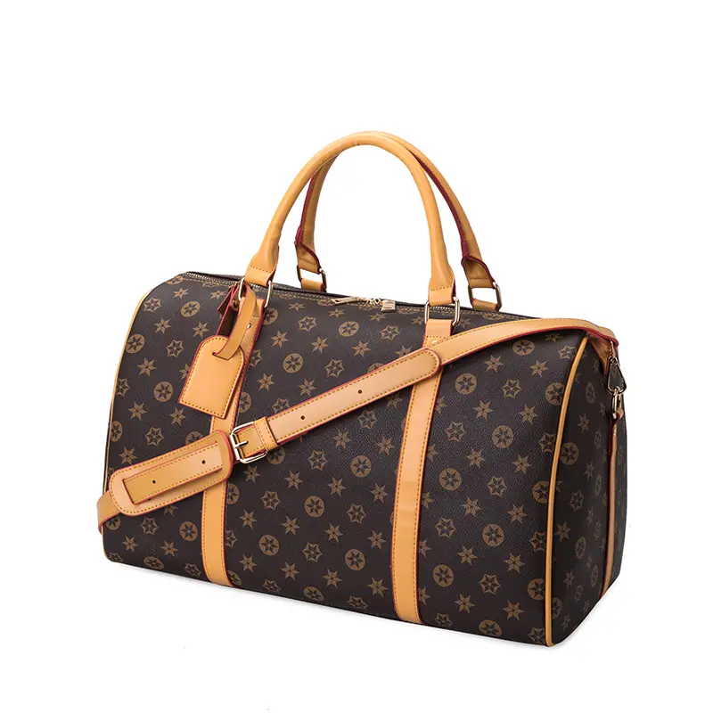 Custom Logo Luxury Design Large Capacity Tote Travel Bag Men 2022 Pu Leather Travel Hand Bag For Business Trip