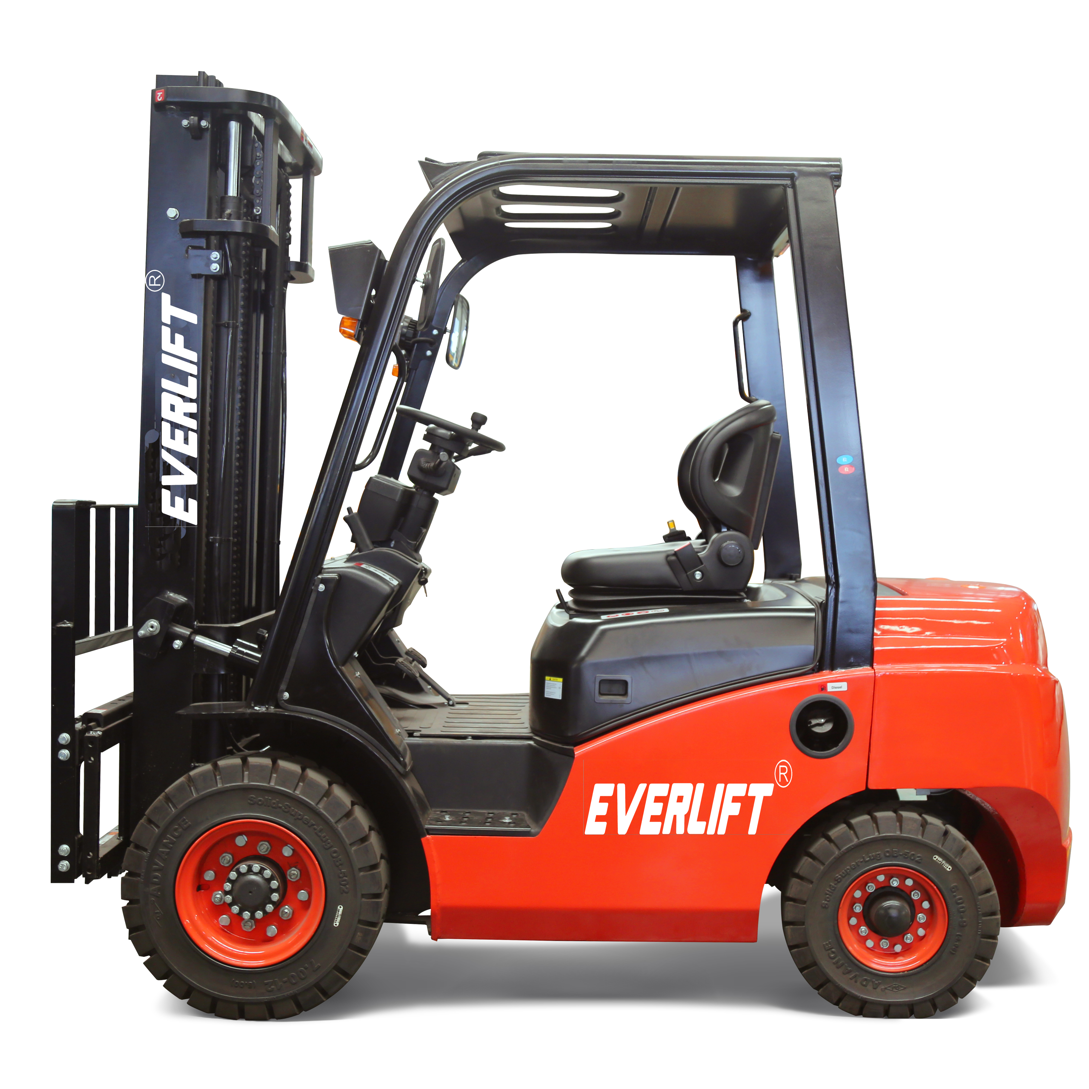 Heli forklift diesel forklifts price 2500kg 3000kg 3500kg 3m-6m triplex mast lpg gasoline forklifts solid tires side shifter