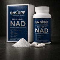 Capsules Liposomales NAD120 Complément Alimentaire Fournissant Énergie et Vitalité Cellulaire Végétalien Sans OGM Sans Gluten pour Adultes