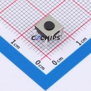 TSD06111-025D333DA Tactile <b>Switch</b> Through hole-4P,6.4x6.1mm <b>Switch</b> Single Pole Single Throw Round Button 1.8N 6.1mm - Product Image 1
