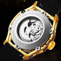 Montre mécanique FORSINING 8282, bracelet en cuir véritable, résistante à l'eau, affichage du calendrier, design de montre de plein air, horloge multifonctionnelle