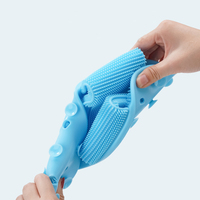 Nouveau Silicone pantoufles ventouse brosse douce Massage pied pantoufles pied nettoyant produits de bain pour nettoyer en profondeur les soins des pieds 1pc