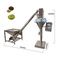 Machine de remplissage semi-automatique à vis sans fin en acier inoxydable, haute précision, pour poudres alimentaires, textiles et assaisonnements, avec pesage volumétrique servo