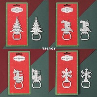 Ouvre-bouteille Portable de haute qualité Ouvre-bouteille Ouvre-bière/vin de Noël Divers styles et bières de Noël Cadeau de fête