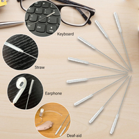 Étui de nettoyage portable pour aides auditives avec brosse intégrée, boucle à cire et miroir pour l'entretien quotidien