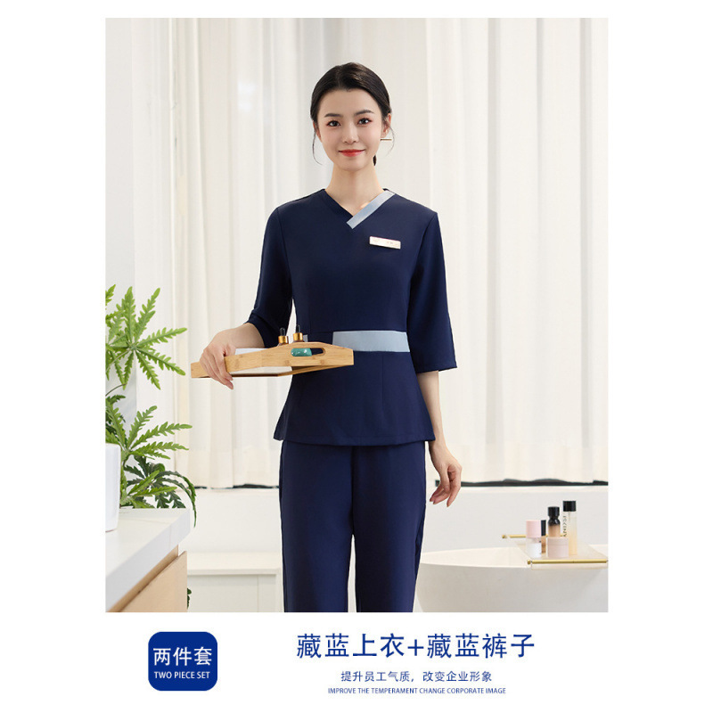 Navy blue top and navy blue pants