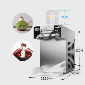 เครื่องโกนหนวดไฟฟ้าทำจากสแตนเลสเครื่องทำ<span class=keywords><strong>น้ำแข็ง</strong></span>ทรงกรวยระบายความร้อนด้วยอากาศเครื่องทำสลูช - Product Image 4