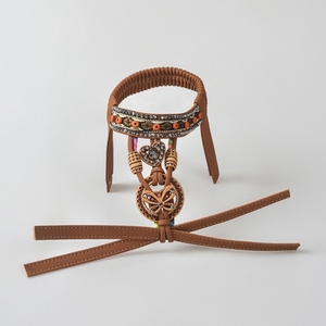Empeignes de chaussures d'été et d'automne à la mode, style bohème, ornées de strass, faites à la main, partie supérieure des sandales - Product Image 6
