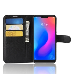 Protecteur de téléphone avec porte-monnaie fentes pour cartes Litchi Texture étui en cuir à rabat horizontal pour <span class=keywords><strong>Xiaomi</strong></span> Redmi 6 Pro / <span class=keywords><strong>Mi</strong></span> <span class=keywords><strong>A2</strong></span> <span class=keywords><strong>Lite</strong></span> - Product Image 6