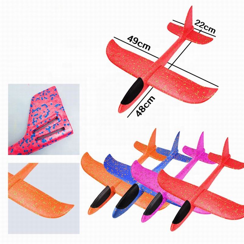 Aliante Giocattolo In Schiuma Aerodinamica 48x48x12 Cm – Per Bambini, Attività All'aperto