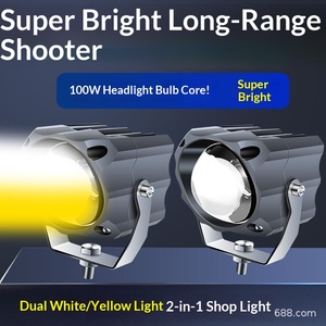 Projecteurs <span class=keywords><strong>LED</strong></span> pour voiture, phares de calandre, phares de camion tout-terrain, lentilles laser, feux de route, feux externes, feux antibrouillard, projecteurs modifiés 100W - Product Image 5
