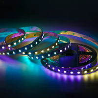 Haute qualité SMD5050 UCS512 numérique RGB Pixel LED bande lumineuse DMX512 4-en-1 RGBW USB & NFC connectivité corps en cuivre 10 pixels/m