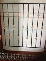 Grille de fenêtre horizontale en acier inoxydable antivol, design à persiennes, la plus vendue