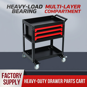 Multifunctional <b>Tool</b> <b>Cart</b> 50x40x30cm Metal Storage Garage Workshop Organizer Easy Cleaning - Product Image 4