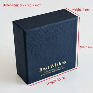 Boîte à bijoux en carton écologique personnalisée par le fabricant avec logo estampé à chaud pour l'emballage de bagues, colliers, boucles d'oreilles, mariage - Product Image 6
