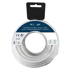 Carrete de manguera plana H03VV-F 2 x 0,75 mm, 15 m, ideal para uso en jardín y actividades de riego. - Product Image 1